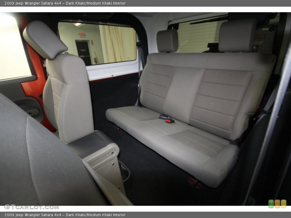 Dark Khaki/Medium Khaki Interior Rear Seat for the 2009 Jeep Wrangler Sahara 4x4 #68679790