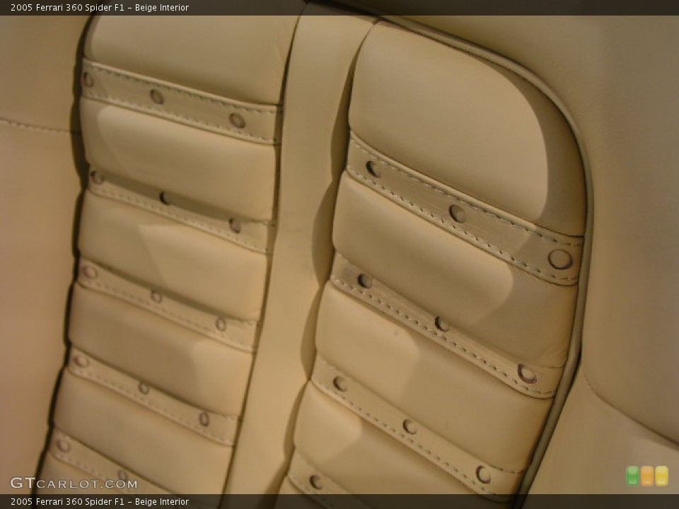Beige Interior Photo for the 2005 Ferrari 360 Spider F1 #68682
