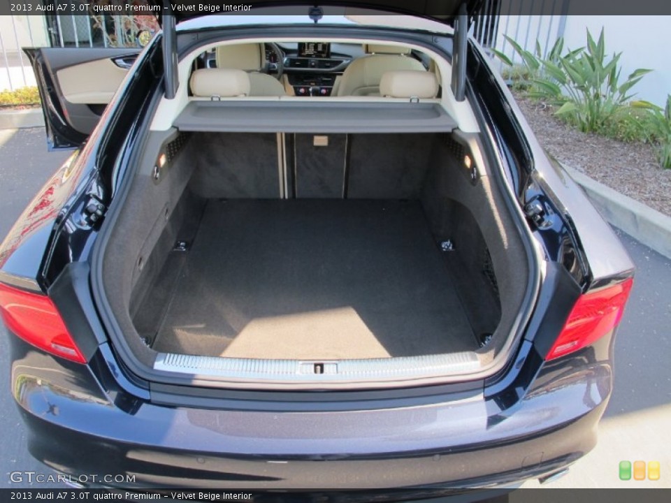 Velvet Beige Interior Trunk for the 2013 Audi A7 3.0T quattro Premium #68682652