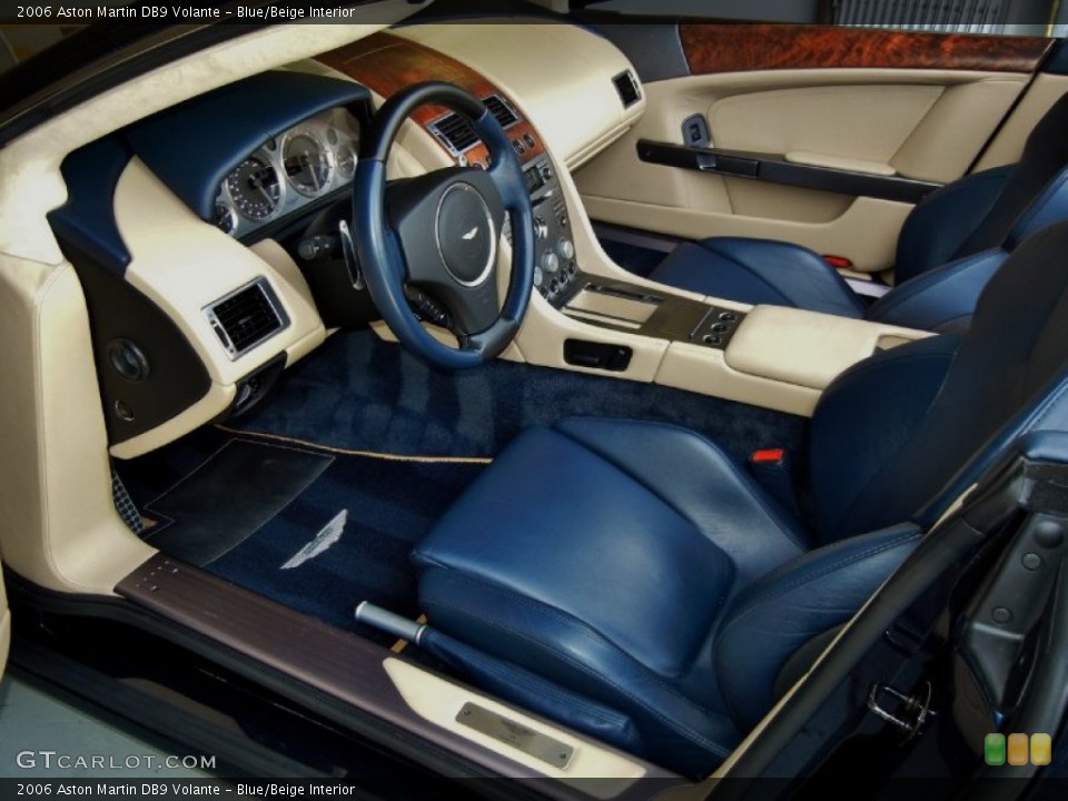 Blue/Beige Interior Prime Interior for the 2006 Aston Martin DB9 Volante #68684203