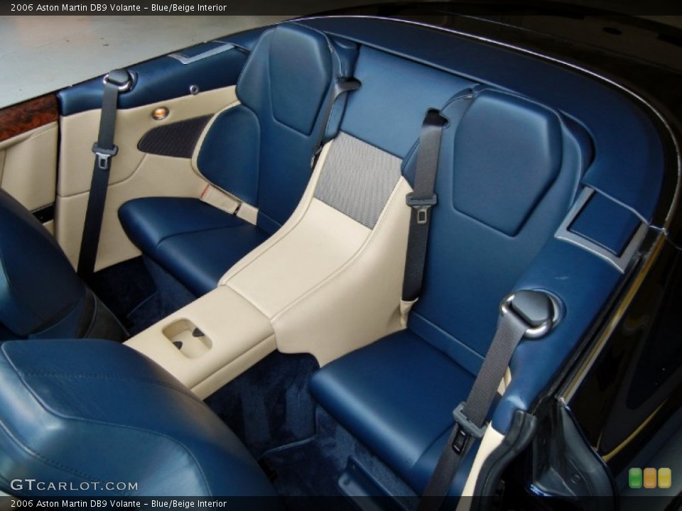 Blue/Beige Interior Rear Seat for the 2006 Aston Martin DB9 Volante #68684221