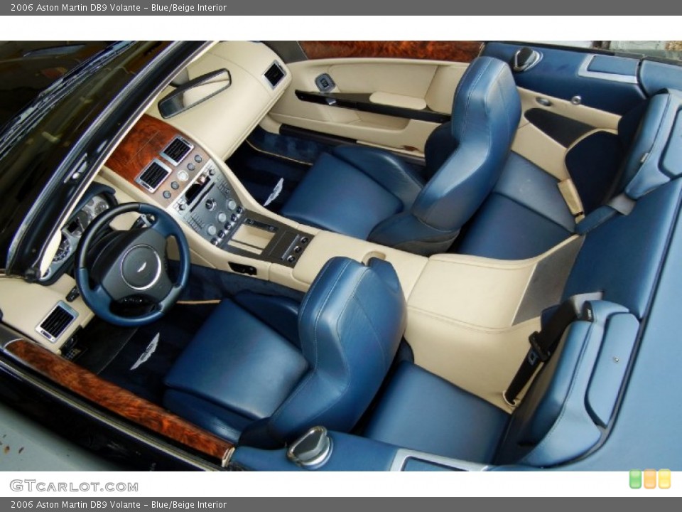 Blue/Beige Interior Photo for the 2006 Aston Martin DB9 Volante #68684233