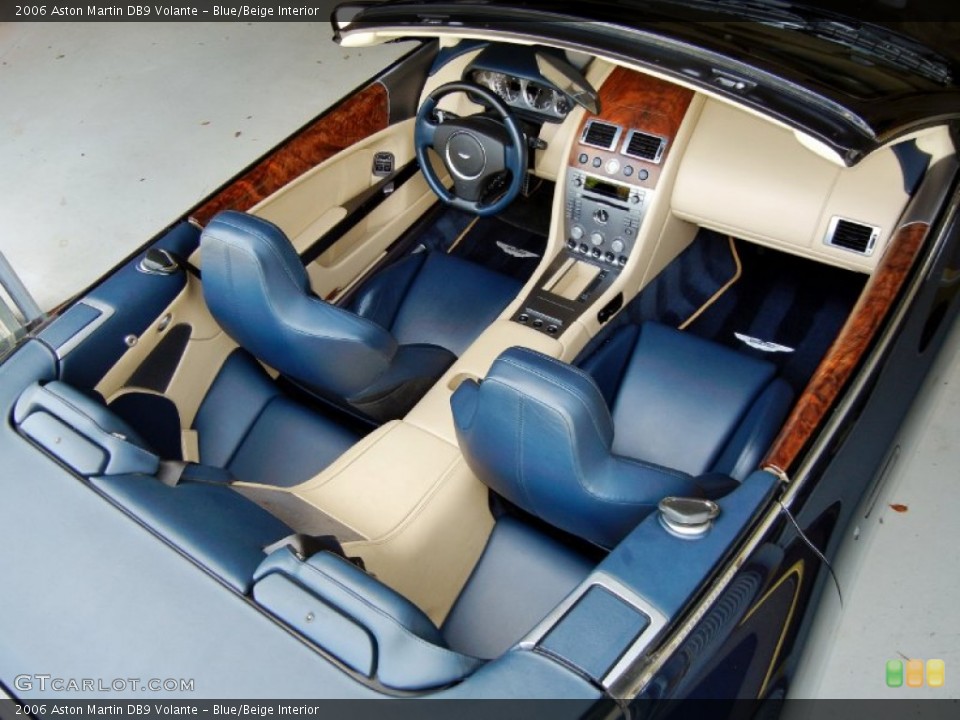 Blue/Beige Interior Photo for the 2006 Aston Martin DB9 Volante #68684251