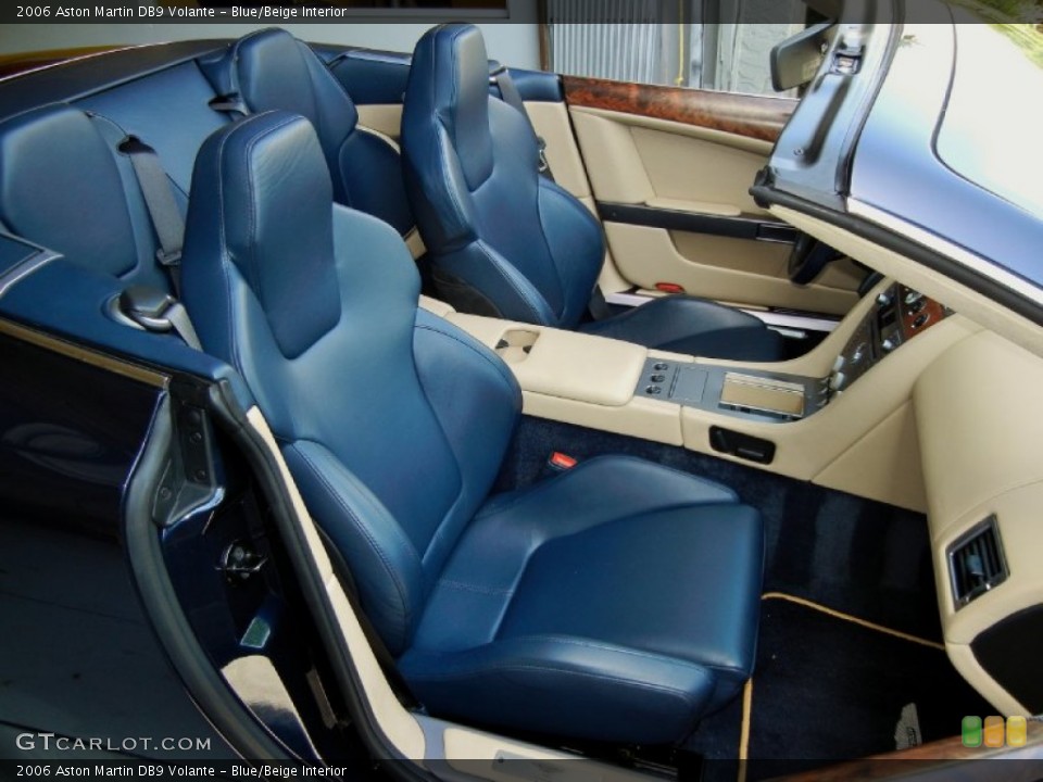 Blue/Beige Interior Front Seat for the 2006 Aston Martin DB9 Volante #68684278
