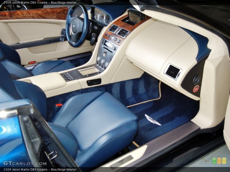 Blue/Beige Interior Dashboard for the 2006 Aston Martin DB9 Volante #68684287