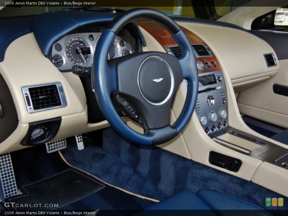 Blue/Beige Interior Prime Interior for the 2006 Aston Martin DB9 Volante #68684317