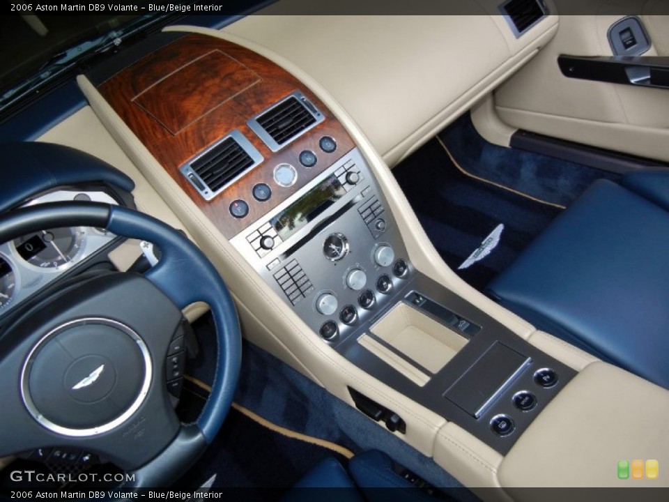 Blue/Beige Interior Controls for the 2006 Aston Martin DB9 Volante #68684365