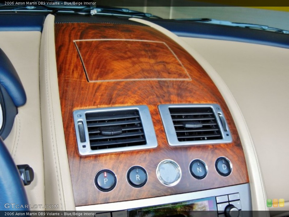 Blue/Beige Interior Controls for the 2006 Aston Martin DB9 Volante #68684374