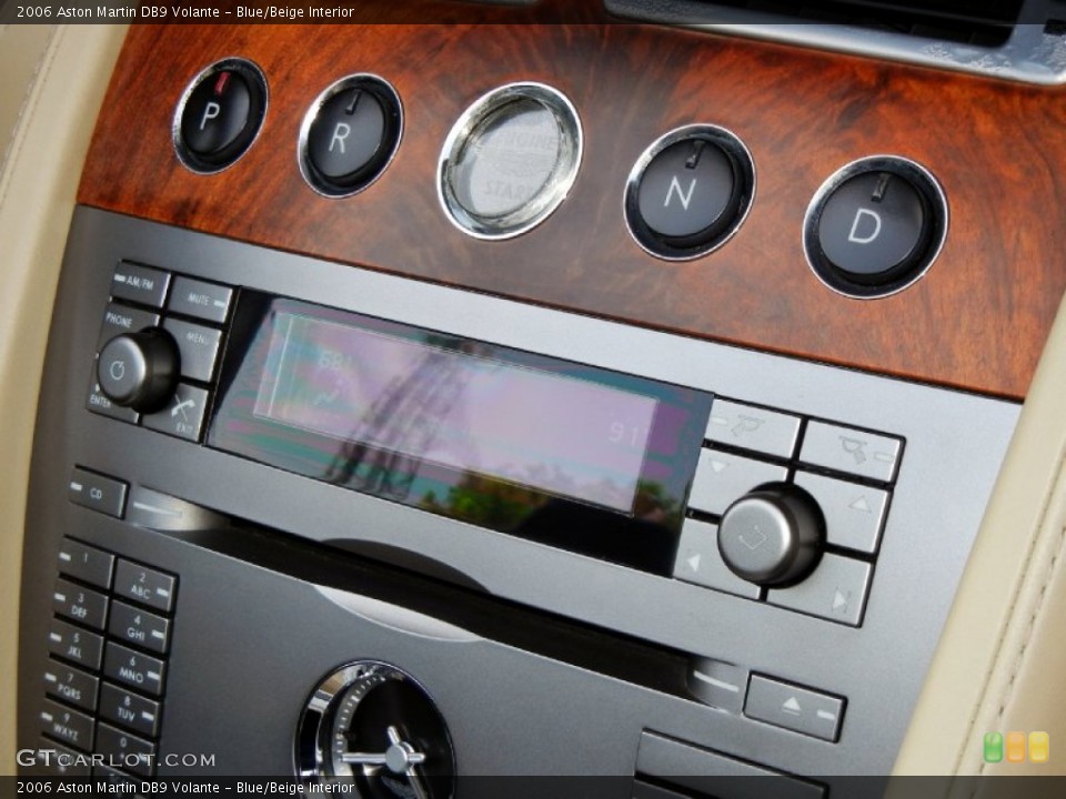 Blue/Beige Interior Controls for the 2006 Aston Martin DB9 Volante #68684395