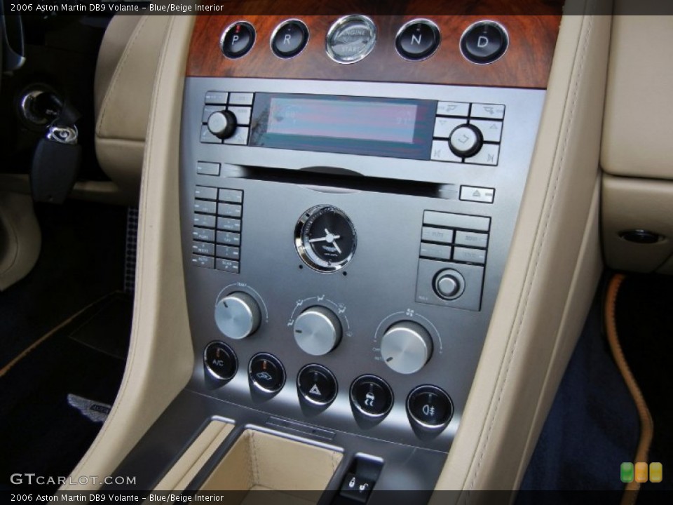 Blue/Beige Interior Controls for the 2006 Aston Martin DB9 Volante #68684404
