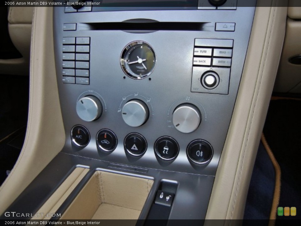 Blue/Beige Interior Controls for the 2006 Aston Martin DB9 Volante #68684416