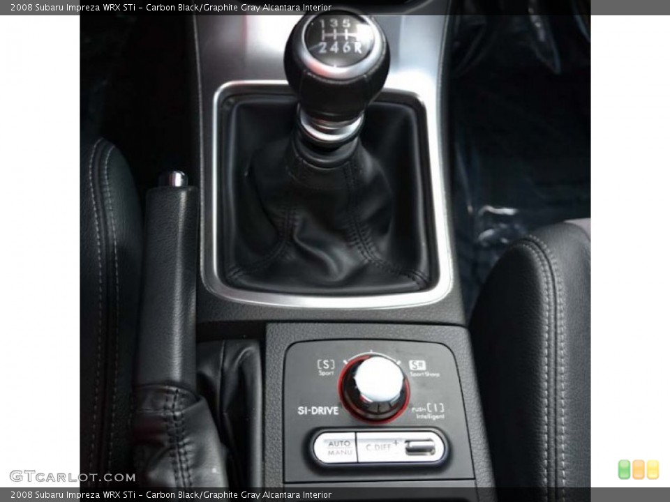 Carbon Black/Graphite Gray Alcantara Interior Transmission for the 2008 Subaru Impreza WRX STi #68684515