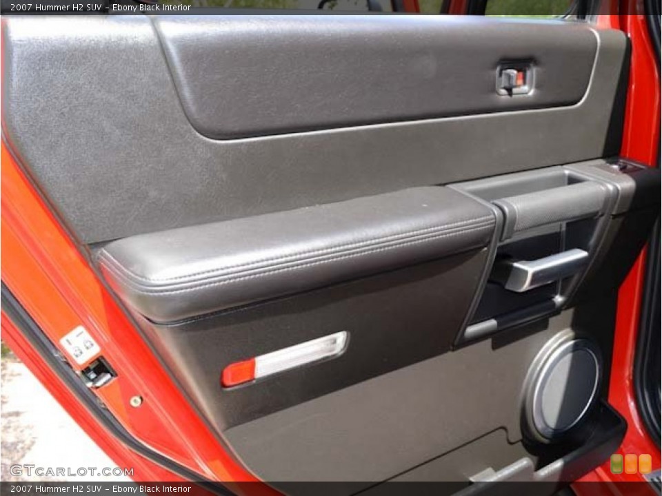 Ebony Black Interior Door Panel for the 2007 Hummer H2 SUV #68684974