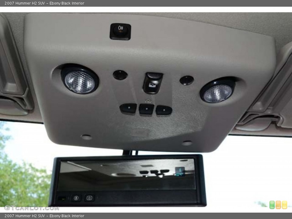 Ebony Black Interior Controls for the 2007 Hummer H2 SUV #68685016