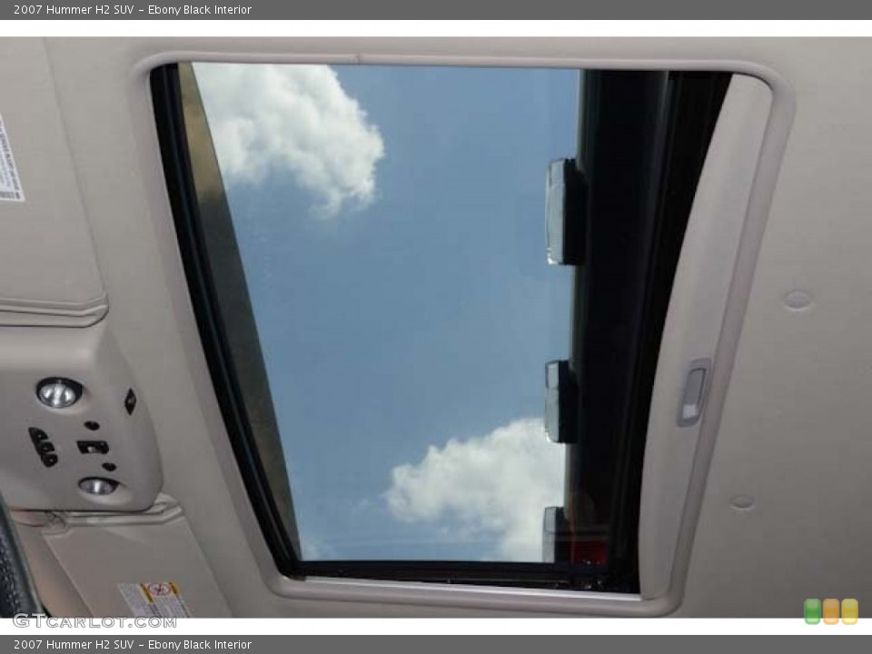 Ebony Black Interior Sunroof for the 2007 Hummer H2 SUV #68685023