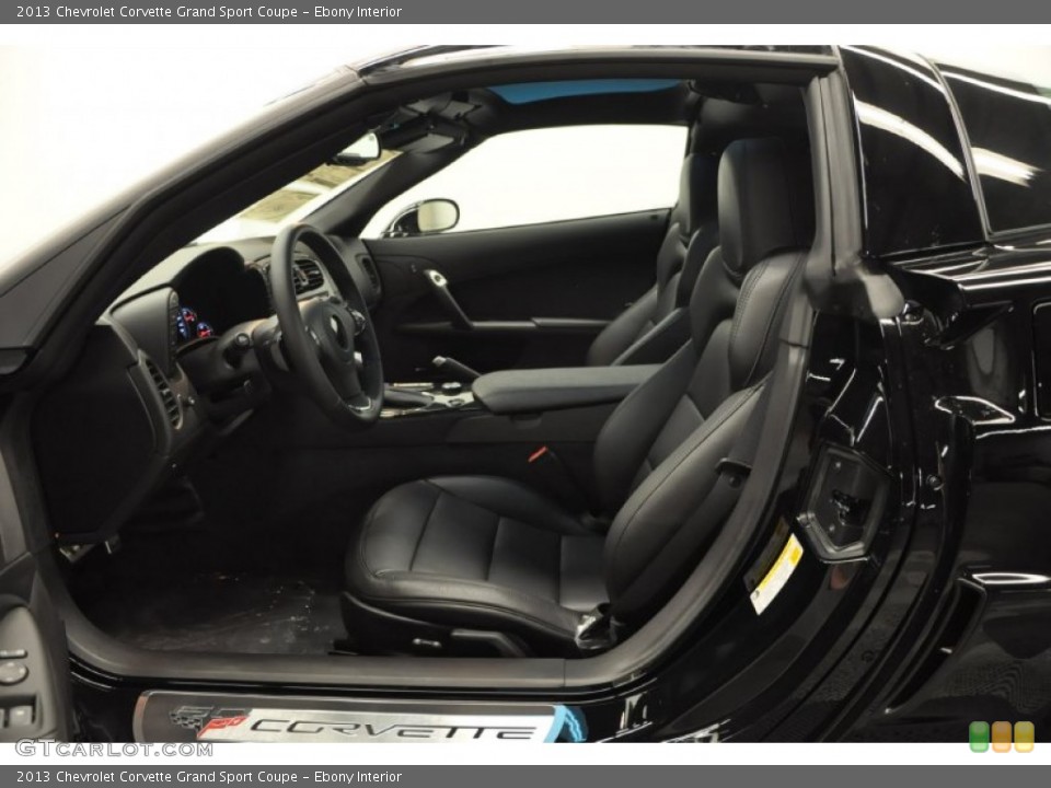 Ebony Interior Photo for the 2013 Chevrolet Corvette Grand Sport Coupe #68685103