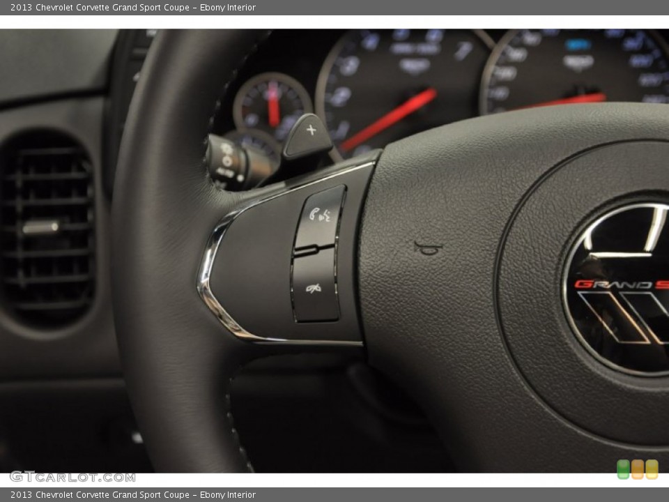 Ebony Interior Controls for the 2013 Chevrolet Corvette Grand Sport Coupe #68685205
