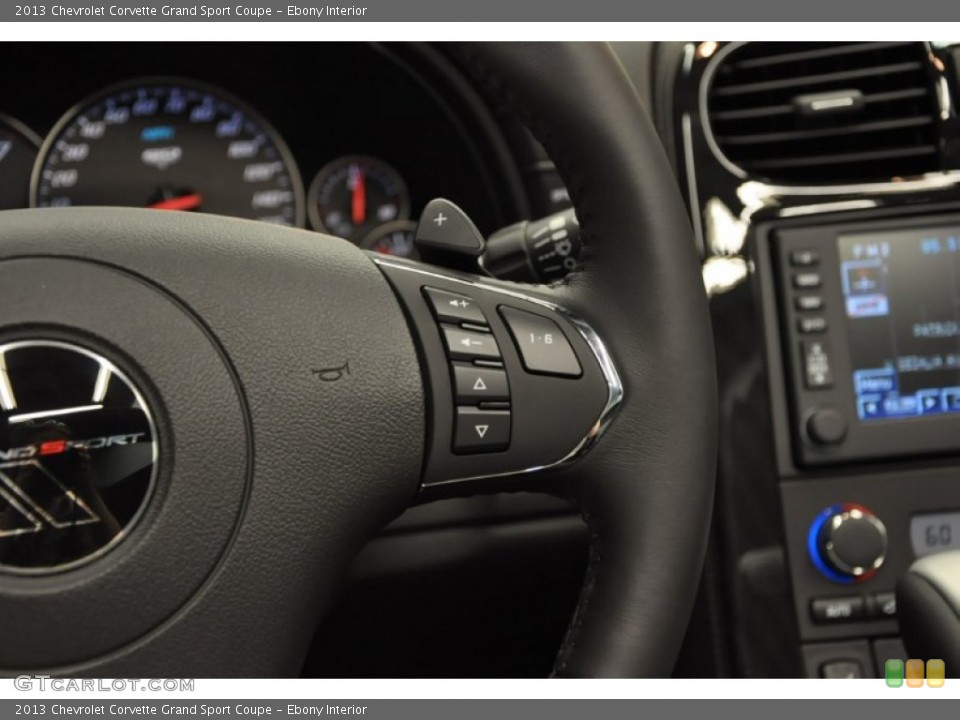 Ebony Interior Controls for the 2013 Chevrolet Corvette Grand Sport Coupe #68685211