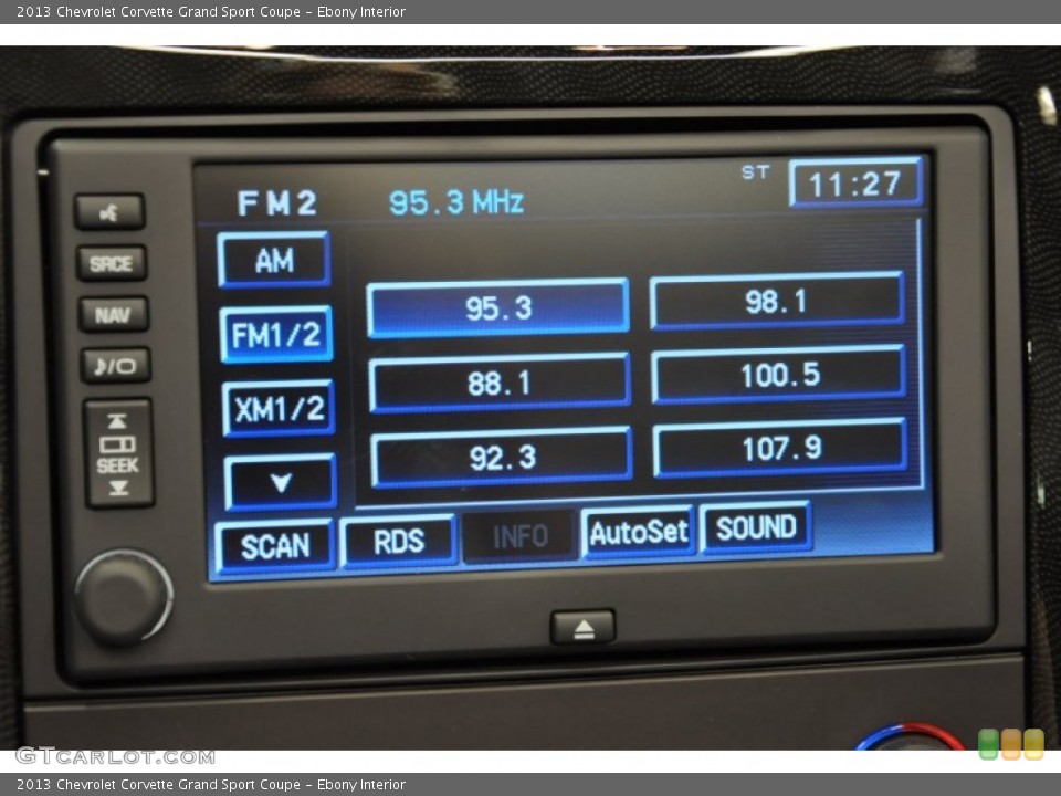 Ebony Interior Audio System for the 2013 Chevrolet Corvette Grand Sport Coupe #68685289