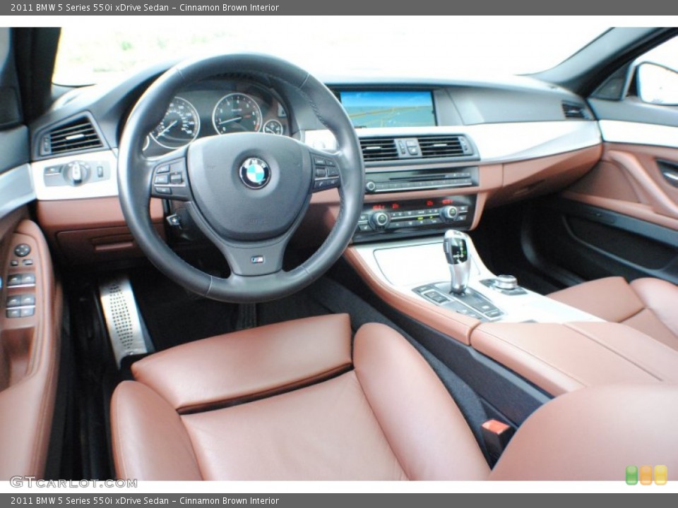 Cinnamon Brown Interior Prime Interior for the 2011 BMW 5 Series 550i xDrive Sedan #68685934