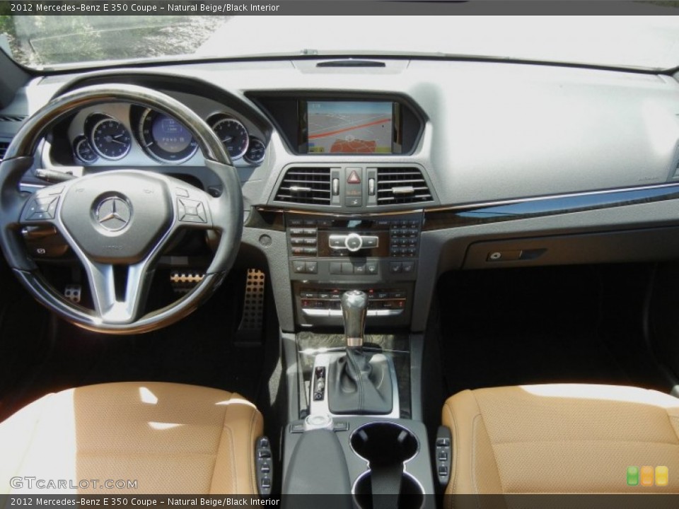 Natural Beige/Black Interior Dashboard for the 2012 Mercedes-Benz E 350 Coupe #68686714