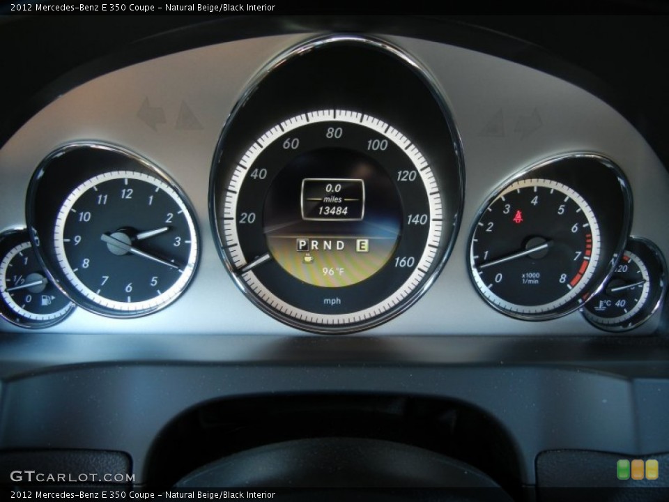 Natural Beige/Black Interior Gauges for the 2012 Mercedes-Benz E 350 Coupe #68686732