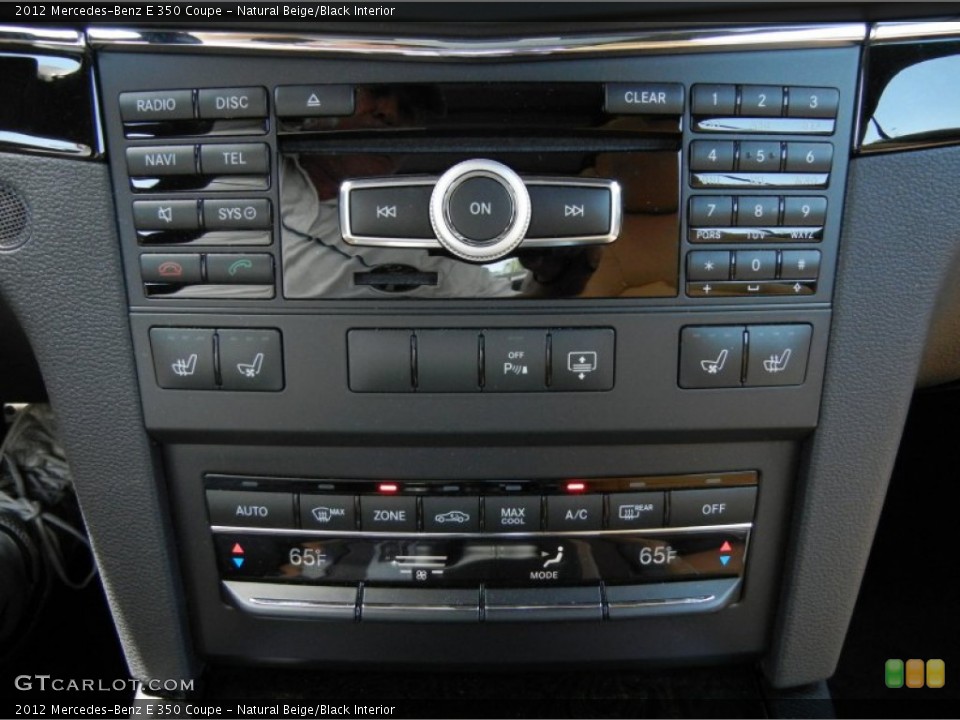 Natural Beige/Black Interior Controls for the 2012 Mercedes-Benz E 350 Coupe #68686750