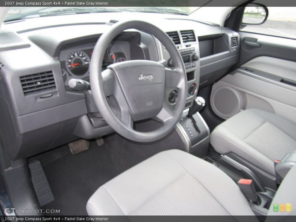 Pastel Slate Gray Interior Prime Interior for the 2007 Jeep Compass Sport 4x4 #68686978