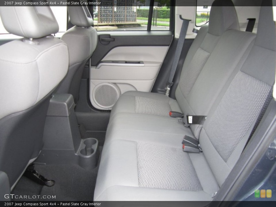 Pastel Slate Gray Interior Rear Seat for the 2007 Jeep Compass Sport 4x4 #68686996