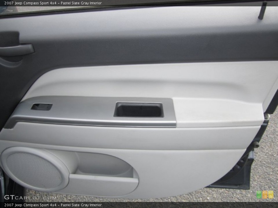 Pastel Slate Gray Interior Door Panel for the 2007 Jeep Compass Sport 4x4 #68687068