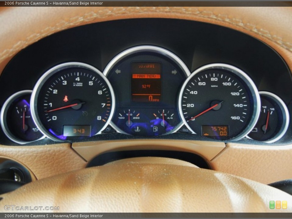 Havanna/Sand Beige Interior Gauges for the 2006 Porsche Cayenne S #68687728