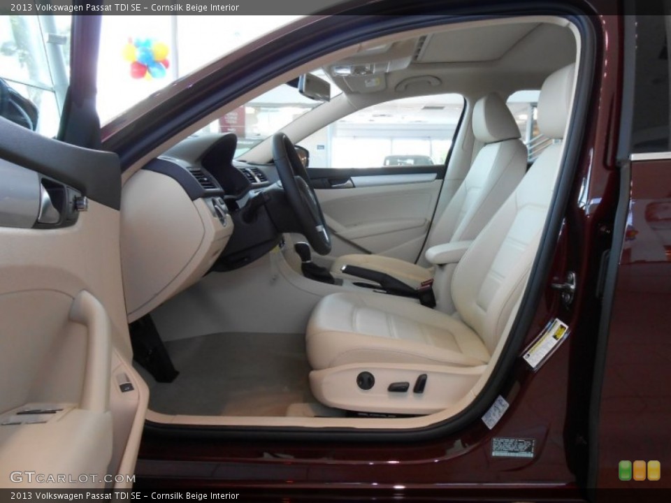 Cornsilk Beige Interior Photo for the 2013 Volkswagen Passat TDI SE #68688760
