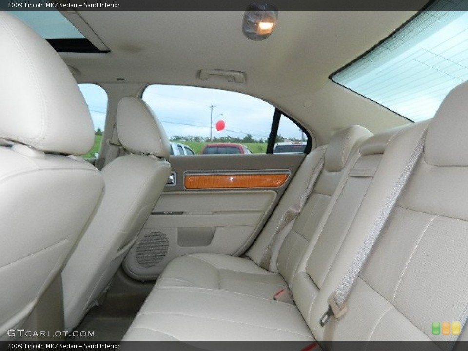 Sand Interior Rear Seat for the 2009 Lincoln MKZ Sedan #68690311