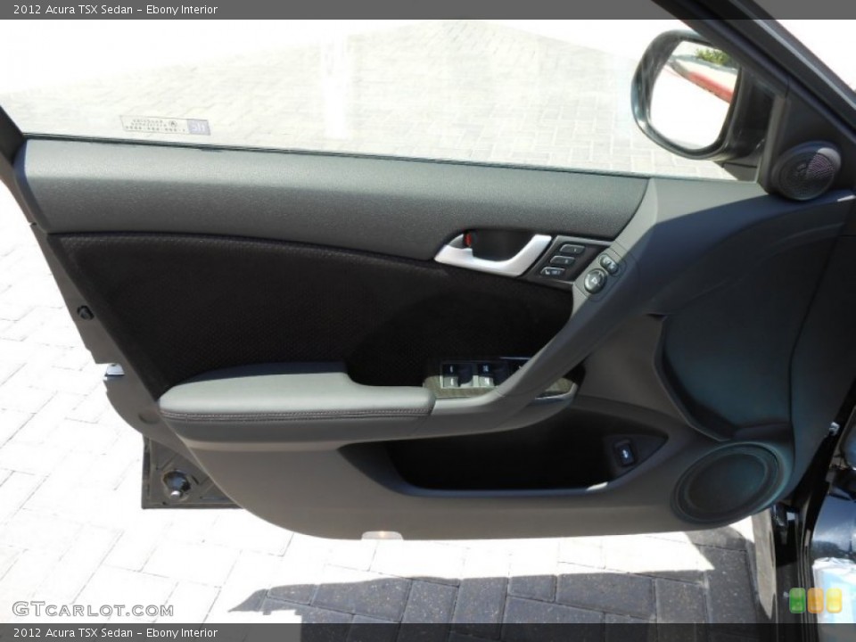 Ebony Interior Door Panel for the 2012 Acura TSX Sedan #68690563