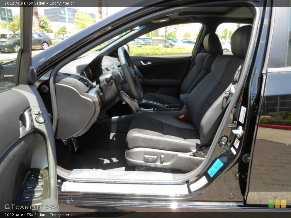 Ebony Interior Front Seat for the 2012 Acura TSX Sedan #68690572