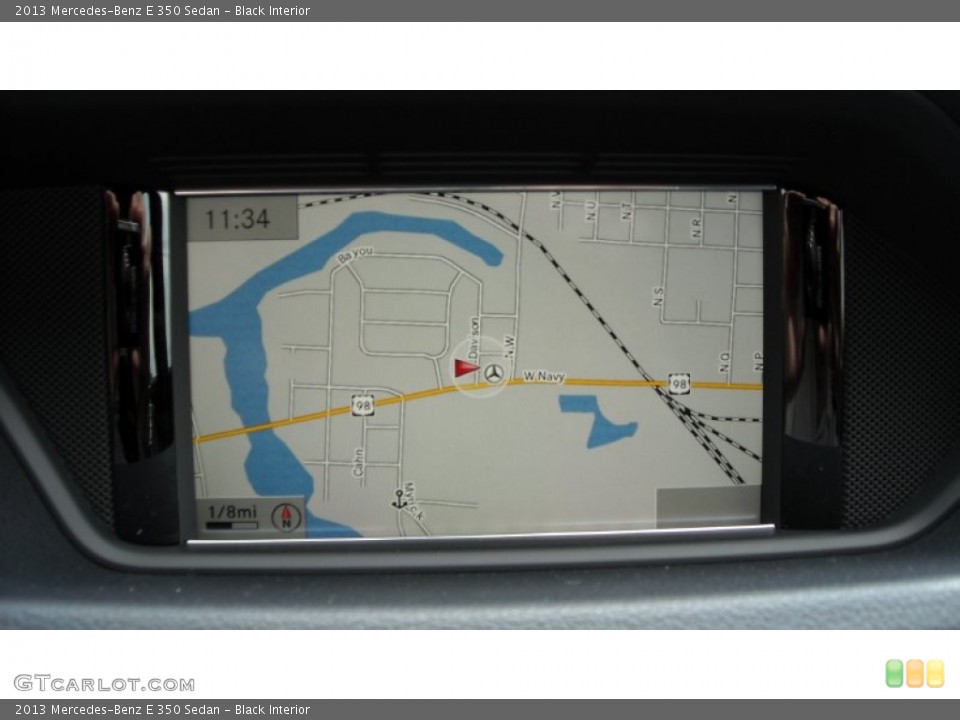 Black Interior Navigation for the 2013 Mercedes-Benz E 350 Sedan #68691409