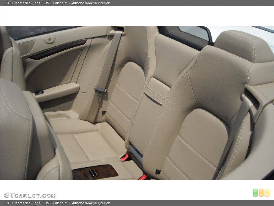 Almond/Mocha Interior Rear Seat for the 2013 Mercedes-Benz E 350 Cabriolet #68691544