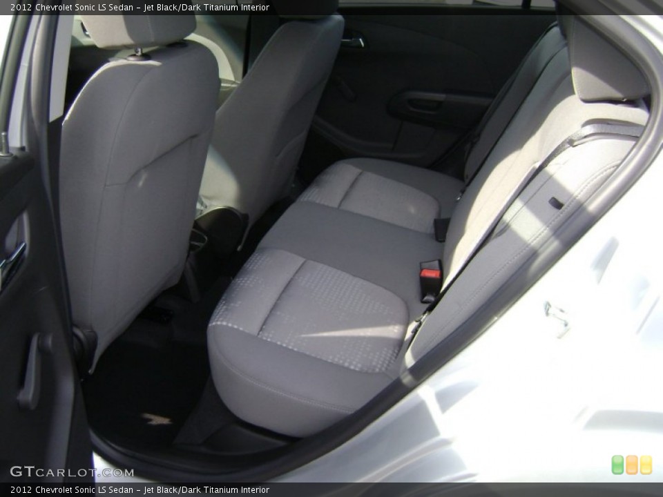 Jet Black/Dark Titanium Interior Rear Seat for the 2012 Chevrolet Sonic LS Sedan #68692315