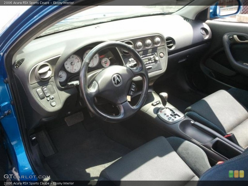 Ebony Interior Prime Interior for the 2006 Acura RSX Sports Coupe #68693353