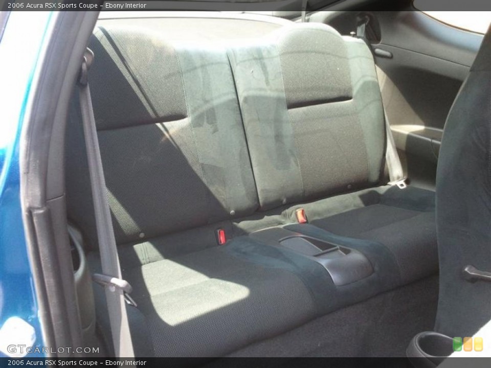 Ebony Interior Rear Seat for the 2006 Acura RSX Sports Coupe #68693371
