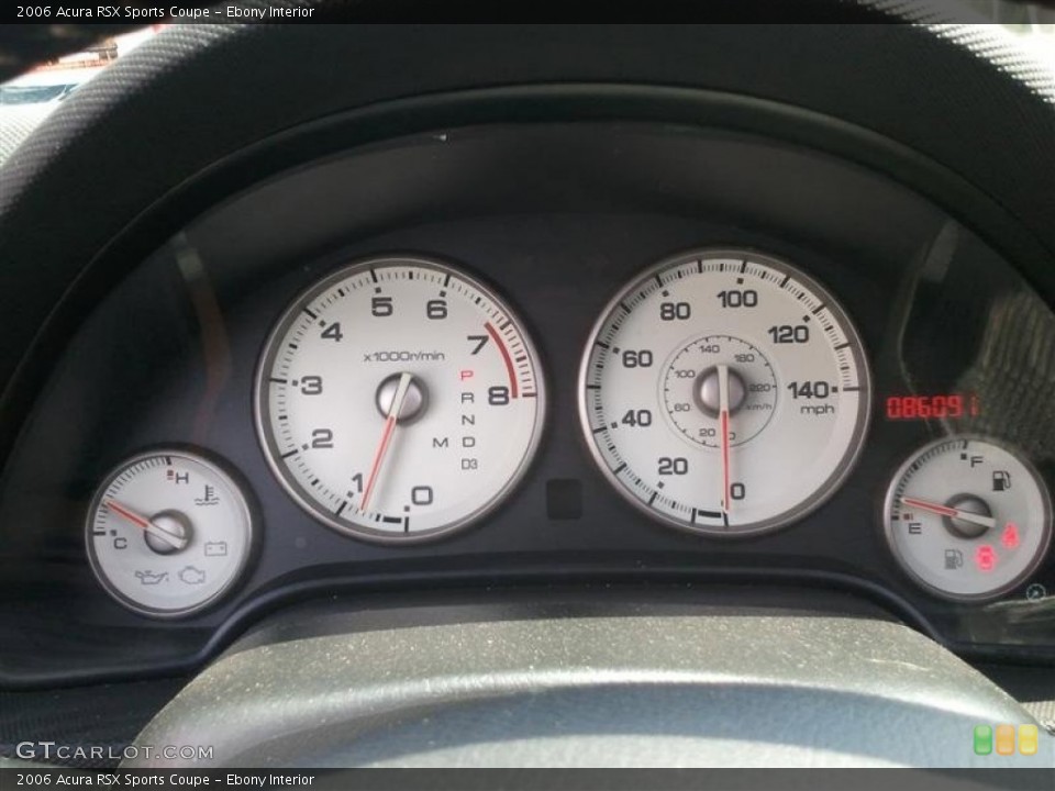 Ebony Interior Gauges for the 2006 Acura RSX Sports Coupe #68693389