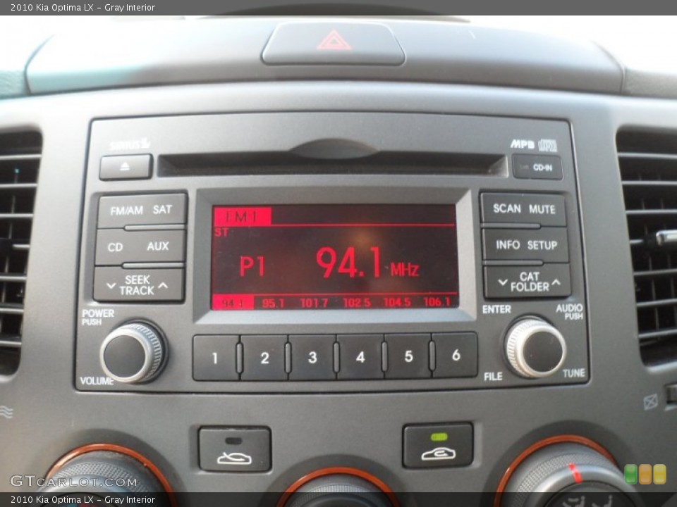 Gray Interior Audio System for the 2010 Kia Optima LX #68695081