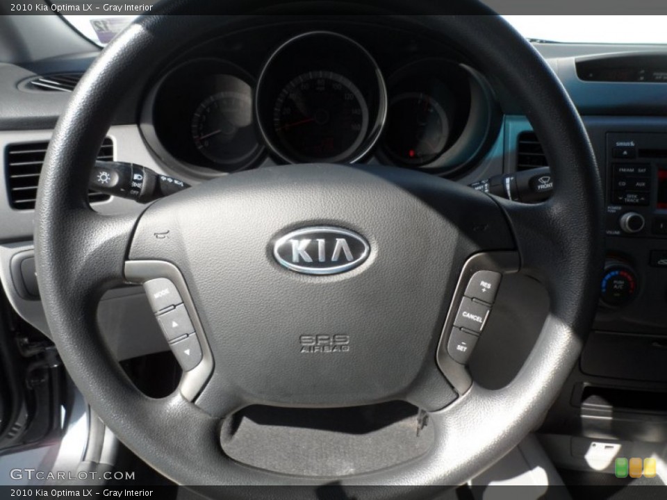 Gray Interior Steering Wheel for the 2010 Kia Optima LX #68695108