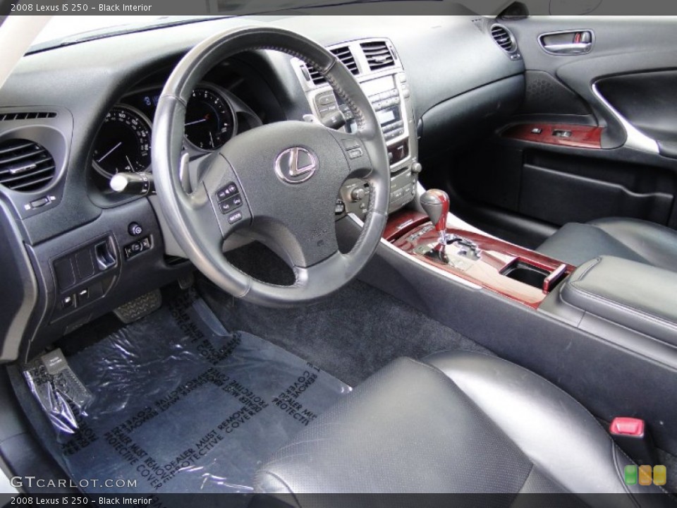 Black Interior Prime Interior for the 2008 Lexus IS 250 #68697892