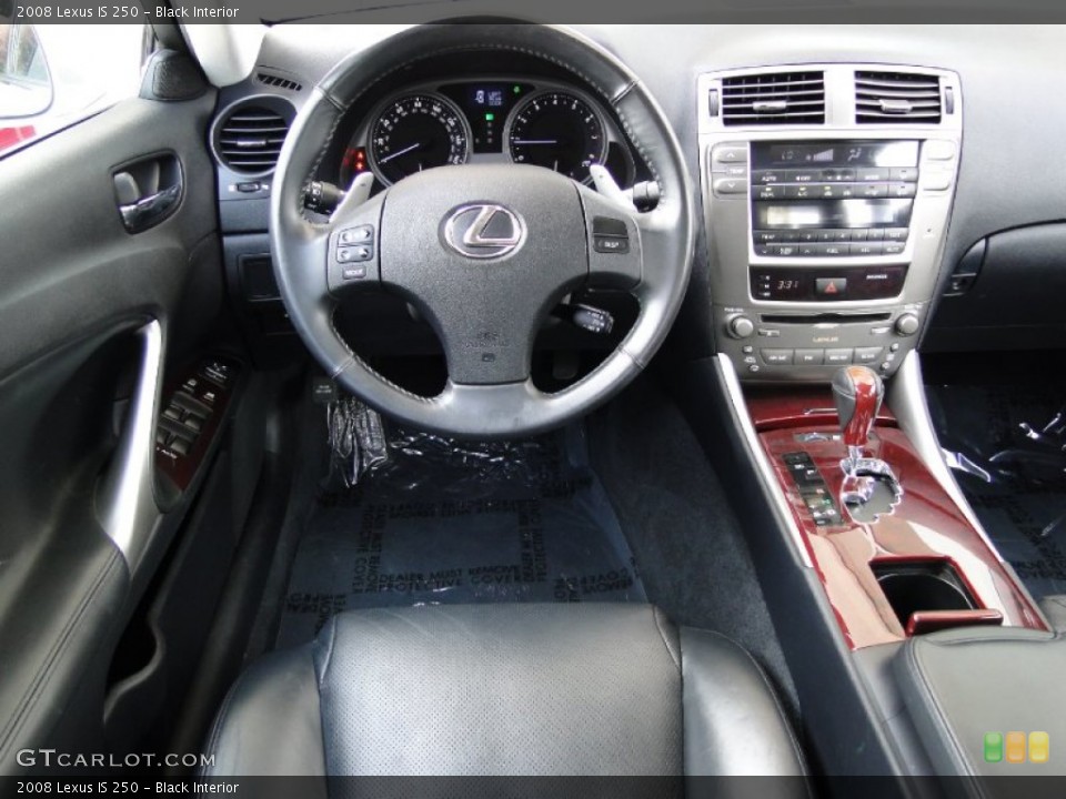 Black Interior Dashboard for the 2008 Lexus IS 250 #68697979
