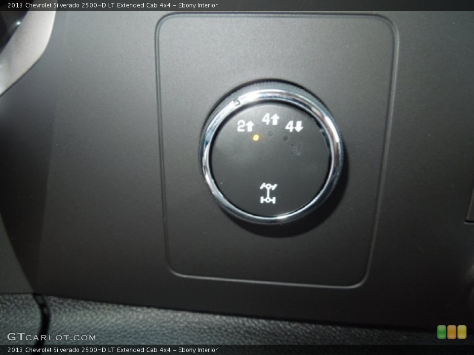 Ebony Interior Controls for the 2013 Chevrolet Silverado 2500HD LT Extended Cab 4x4 #68700914