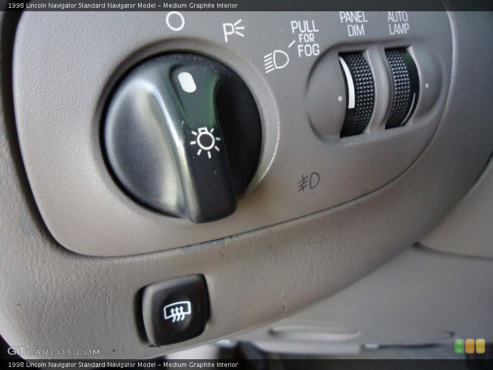 Medium Graphite Interior Controls for the 1998 Lincoln Navigator  #68700964