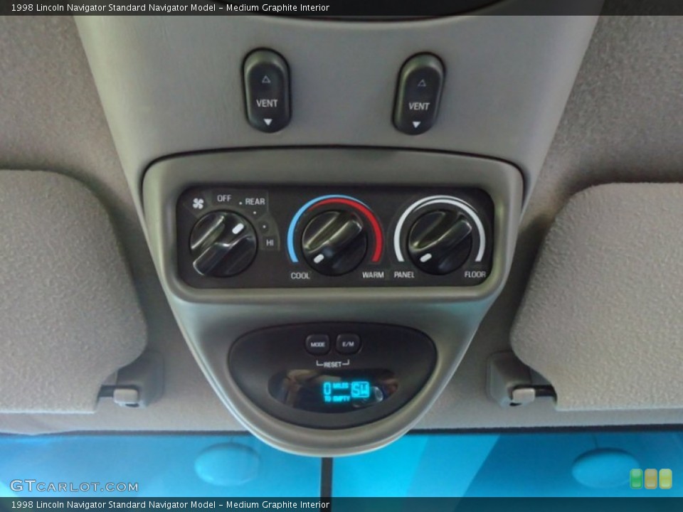 Medium Graphite Interior Controls for the 1998 Lincoln Navigator  #68700994