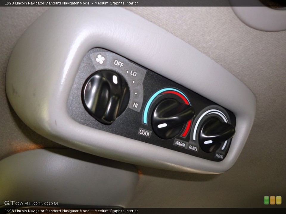 Medium Graphite Interior Controls for the 1998 Lincoln Navigator  #68701036