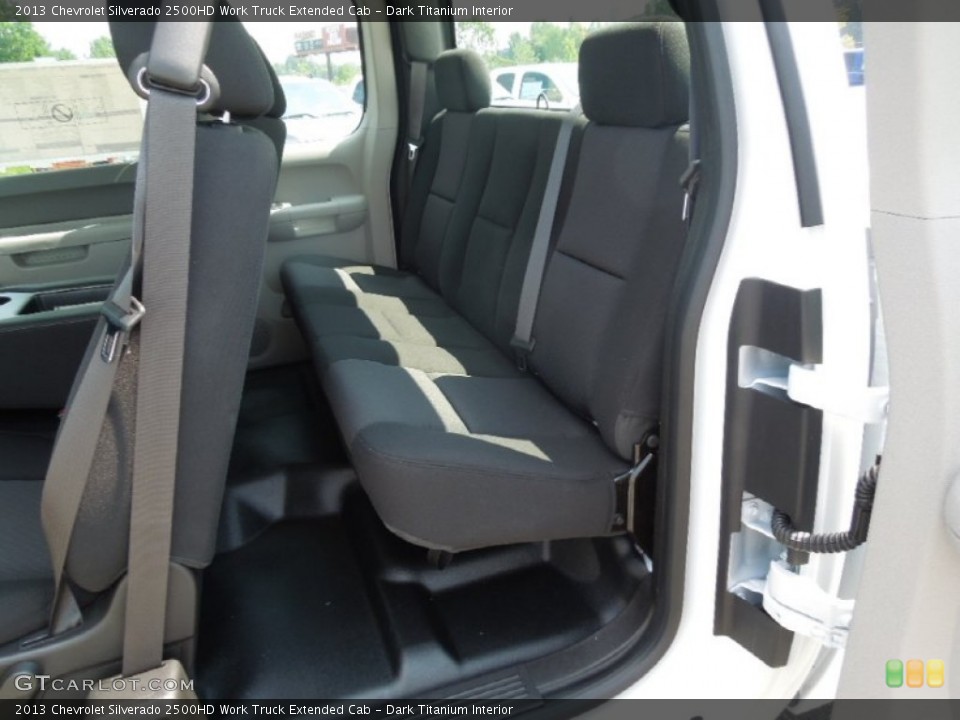 Dark Titanium Interior Rear Seat for the 2013 Chevrolet Silverado 2500HD Work Truck Extended Cab #68701345